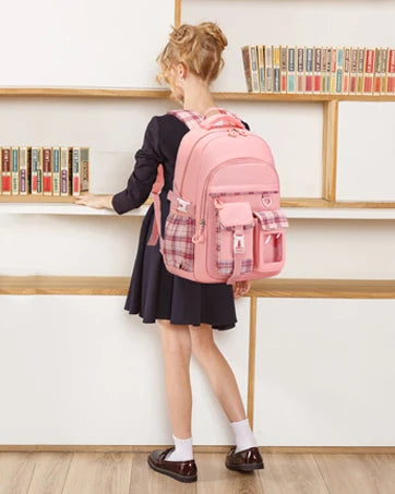 Kids Backpack for Girls - Middle School &amp; Elementary School - Kawaii Ita Backpack - Purple