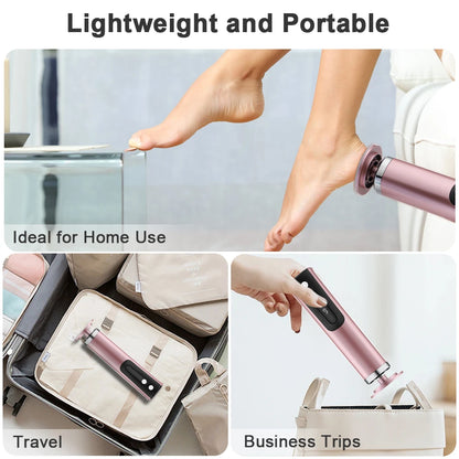 Electric Foot Callus Remover Heels Remove Wireless Rechargeable Foot Care File Cuticle Callus Remover with Replacement Sandpape