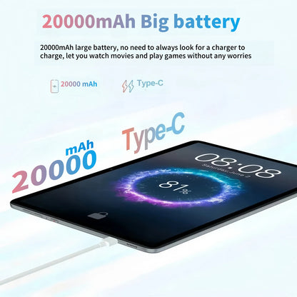 2025 Global Version PAD 7S Pro Snapdragon 8GEN3 Android 14 Tablet 11 Inch HD 22 GB+2 TB 20000 mAh 5G Dual SIM Wifi Tables PC