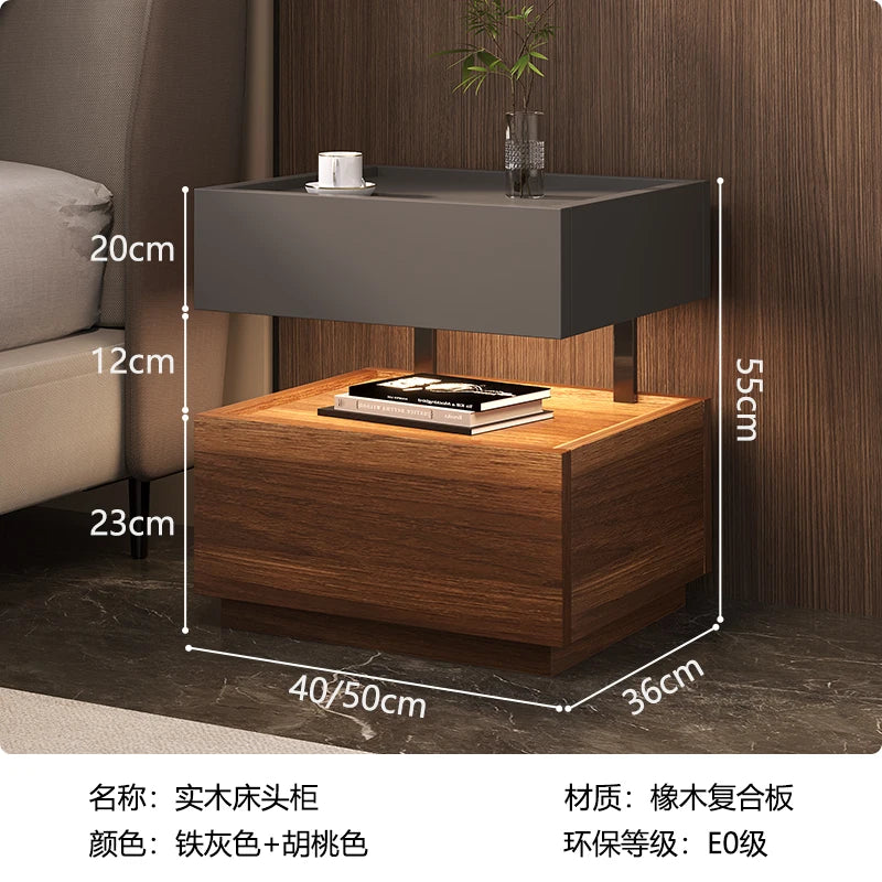 Simple European Bedside Table Classic Storage Luxury Trendy Night Table Modern Premium Comodini Camera Letto Bedroom Furnitures
