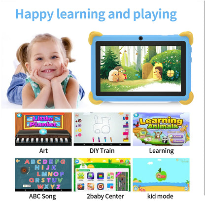 2026 New 7 Inch Cartoon Pattern Kids' tablets Quad Core 4GB RAM 64GB ROM 5G WiFi Learning Education Games Tablet Children's Gift