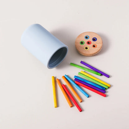 Baby Toys Montessori Silicone Educational Toys Cognitive Toys Color Matching Bucket Toddler Toys Sensor Game Baby Games 2 Years