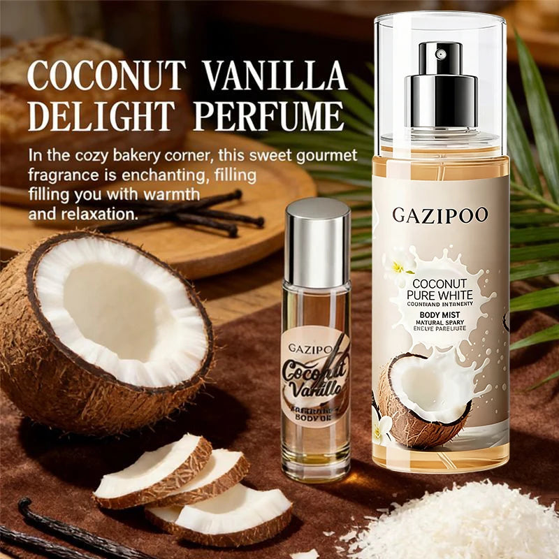 New Premium Unisex Coconut Fragrance Long-lasting Fresh Coconut Milk Gourmet Fragrance Alcohol-free Sandalwood Women&