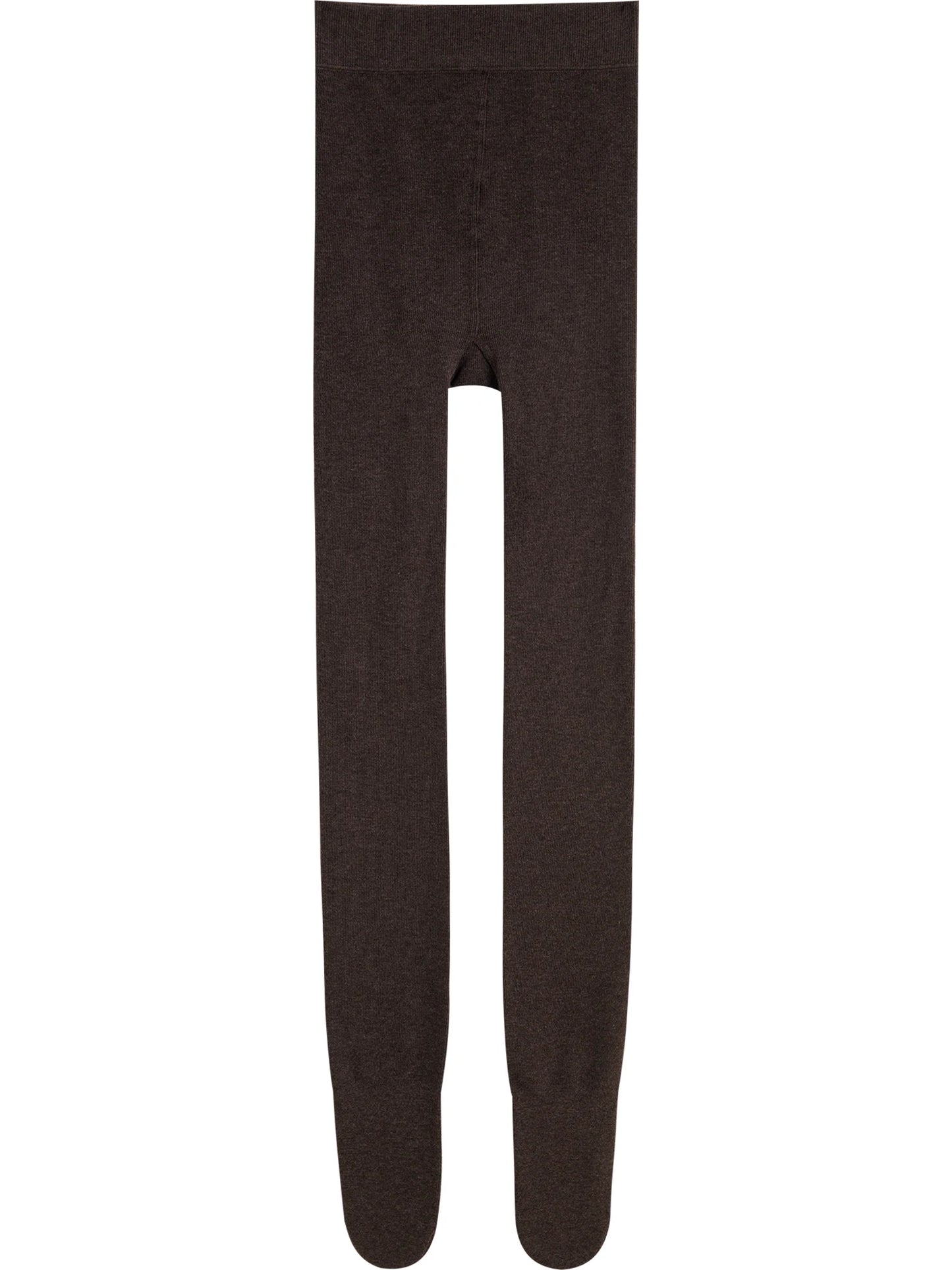 ZIQIAO Gray Slightly Compressed Slimming Pantyhose 2025 New Coffee-colored Leggings