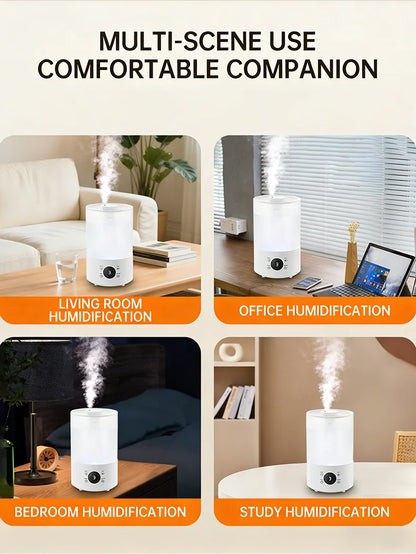 4L Large Capacity Air Humidifier with Remote Control Timer Plant Mist Aroma Diffuser for Home Office - Humidifier
