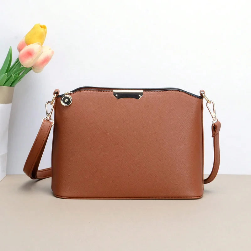 Elegant Quilted Shoulder Bag For Women,Textured PU Leather Adjusted Strap Crossbody Bags For Daily Used