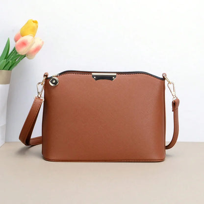 Elegant Quilted Shoulder Bag For Women,Textured PU Leather Adjusted Strap Crossbody Bags For Daily Used