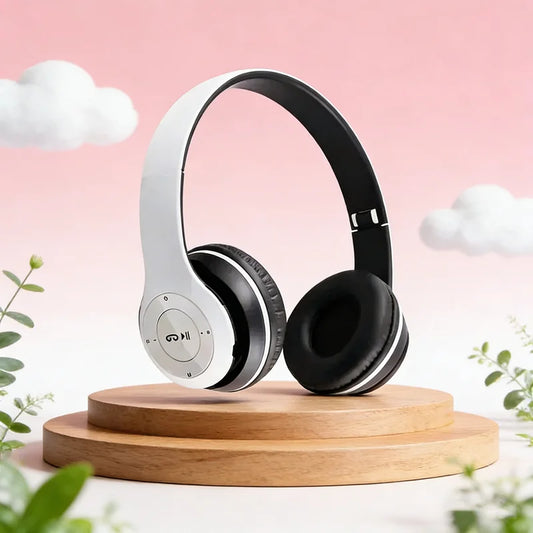 Wireless Headphone 5.3 Bluetooth-Compatible Headsets HiFi Stereo Foldable For All Smartphone with Microphone Support SD Card