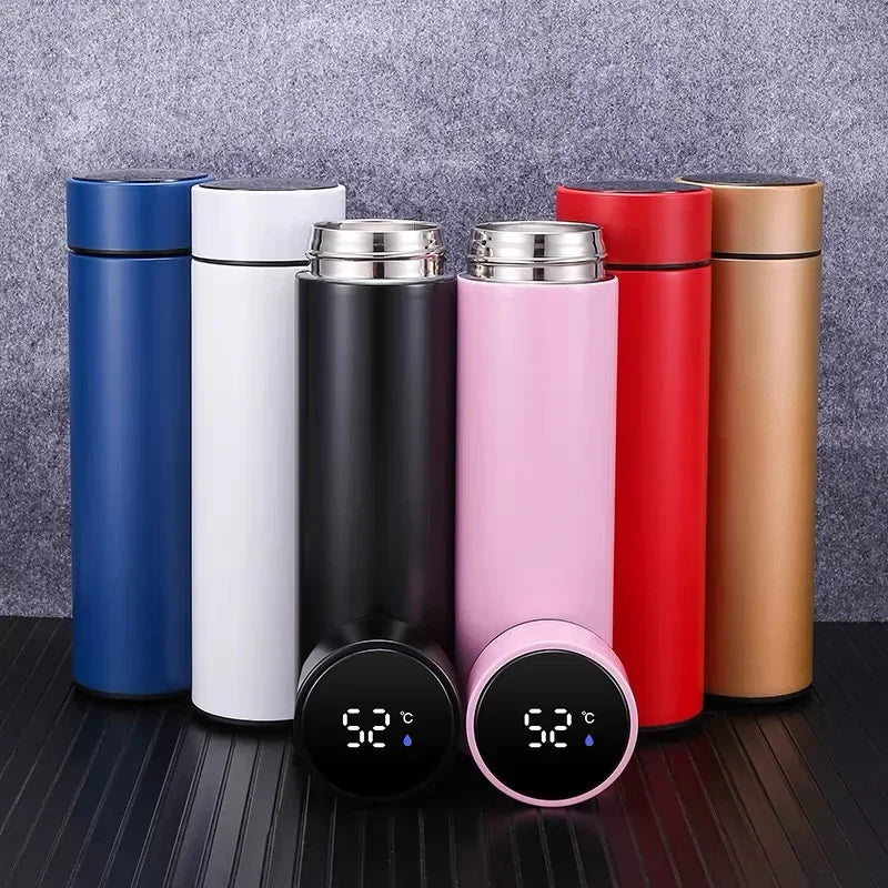 500ML Intelligent Insulated Mug Thermos Flask Tea Water Separation Stainless Steel Vacuum Kettle Coffee Mug Thermos Mug
