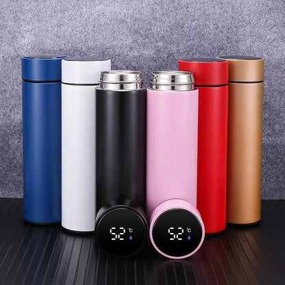 500ML Intelligent Insulated Mug Thermos Flask Tea Water Separation Stainless Steel Vacuum Kettle Coffee Mug Thermos Mug