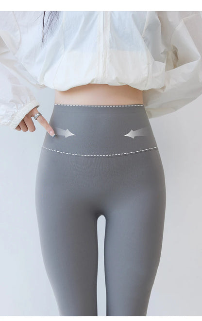 BIVIGAOS Spring New Double V 3D Curve Sharkskin Leggings Women High Waist Tight Slim Sports Fitness Push Up Leggings Yoga Pants