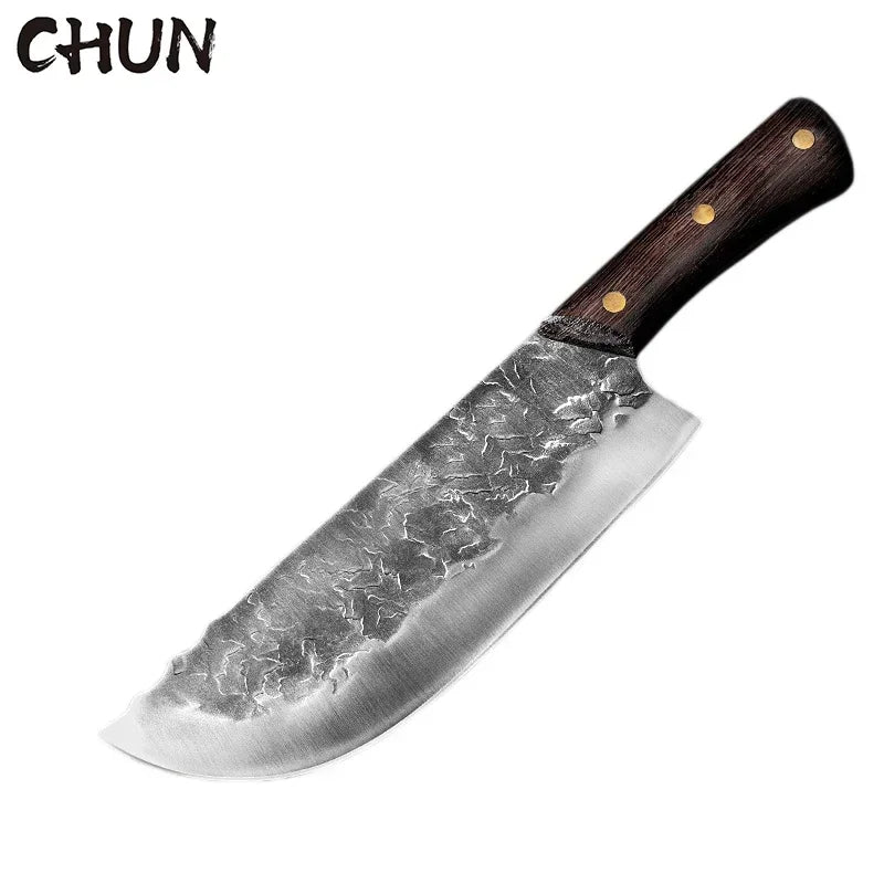 5CR15 Handmade Chopping Cleaver Butcher Knife High Carbon Steel Kitchen Chef Knife Sets Forged Blade Cooking Knives Set Cleaver