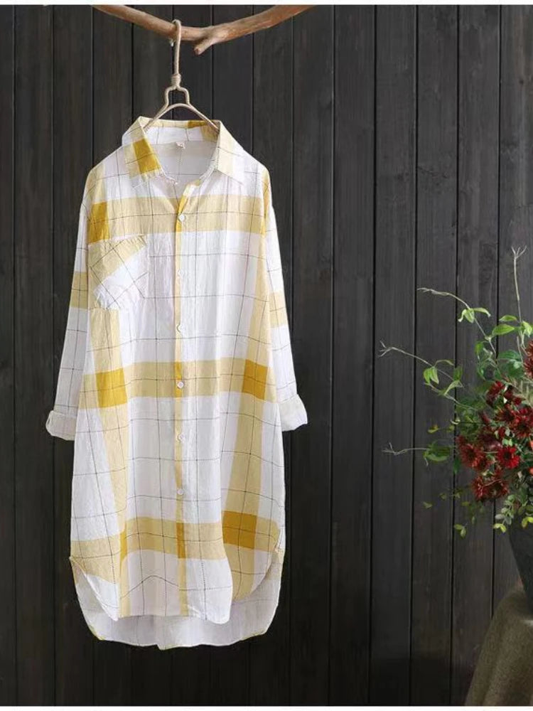 Print Letter Medium Long Blouses Loose Shirts Female Summer Beach Sunscreen Women Tops Women's Casual Street Style
