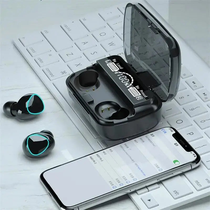Wireless Bluetooth Headphones Handfree Dispay Bluetooth Earphones HiFi Stereo Music Wireless Earbuds Waterproof Gaming Headset