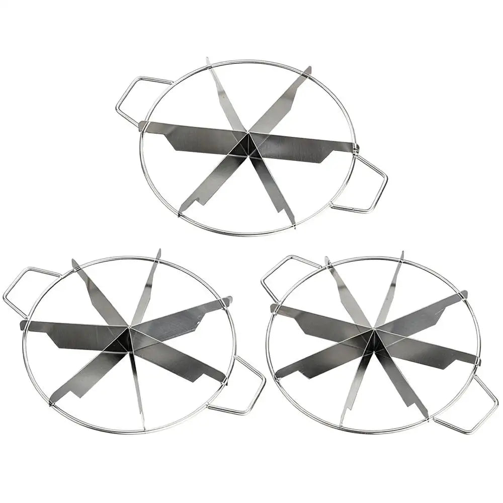 Stainless Steel Cake Divider 6/7/8 Divisions Pizza Cutter Cheesecake Slicer Round Pastry Cheese Pizza Cutting Press Machine Tool