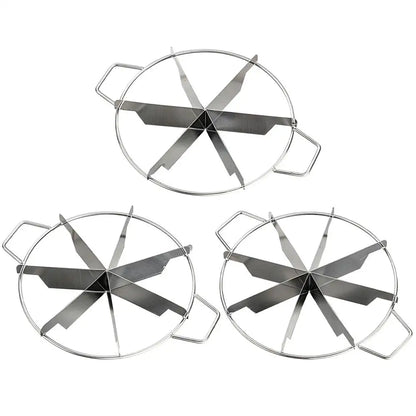 Stainless Steel Cake Divider 6/7/8 Divisions Pizza Cutter Cheesecake Slicer Round Pastry Cheese Pizza Cutting Press Machine Tool