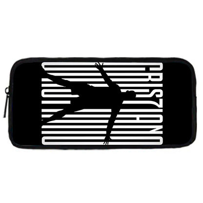 Child School Football R-RonaldoS CR7 Backpack with Lunch Bags ,Pencil Bags ,School Bags for Boys Girls Best Gift