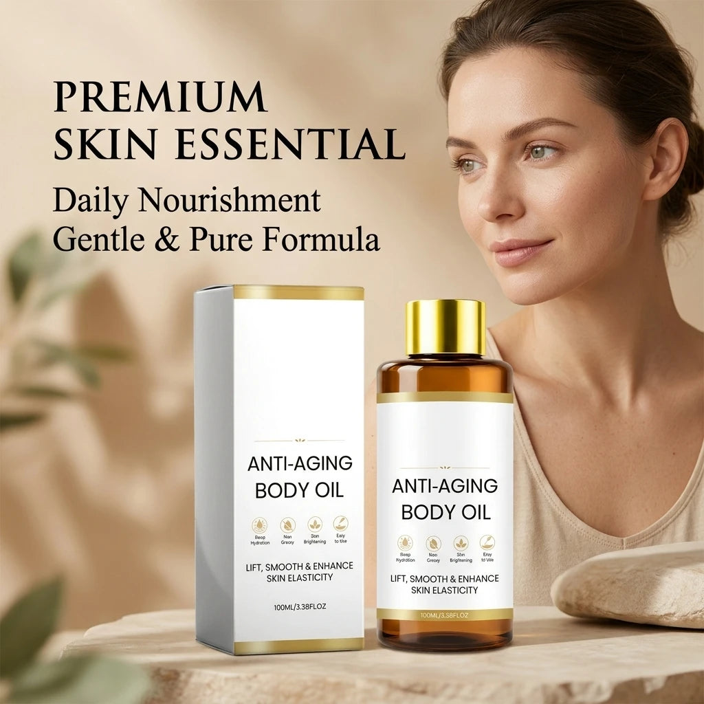 Revitalizing Body Oil Improve Dull Skin Boost Skin Elasticity Brightening Lightweight Fast Absorbing Hydrating Body Massage Oil