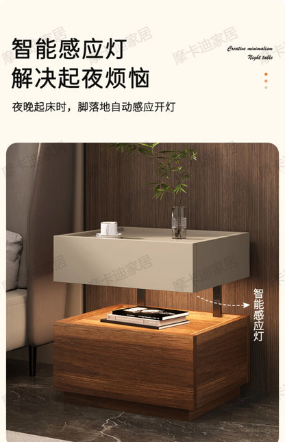 Simple European Bedside Table Classic Storage Luxury Trendy Night Table Modern Premium Comodini Camera Letto Bedroom Furnitures