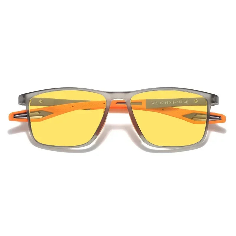 Men Women Photochromic Car Driver Goggles Night Vision Glasses Anti Glare Vintage Square Glasses Ultra Light Sport Eyewear