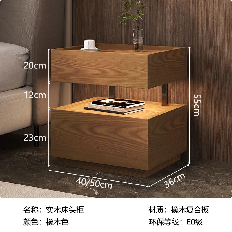 Simple European Bedside Table Classic Storage Luxury Trendy Night Table Modern Premium Comodini Camera Letto Bedroom Furnitures