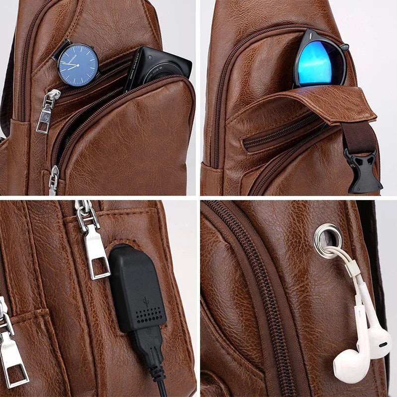 1 Piece Men's Multi-functional Chest Bag
