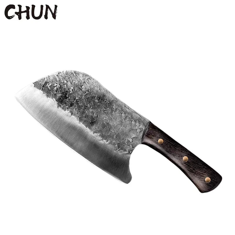 5CR15 Handmade Chopping Cleaver Butcher Knife High Carbon Steel Kitchen Chef Knife Sets Forged Blade Cooking Knives Set Cleaver