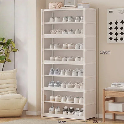Shoe Rack Multilayer Shoe Cabinet Dustproof Transparent Design Small Spaces Spacious Storage Organizer Shelf for Shoes Storage