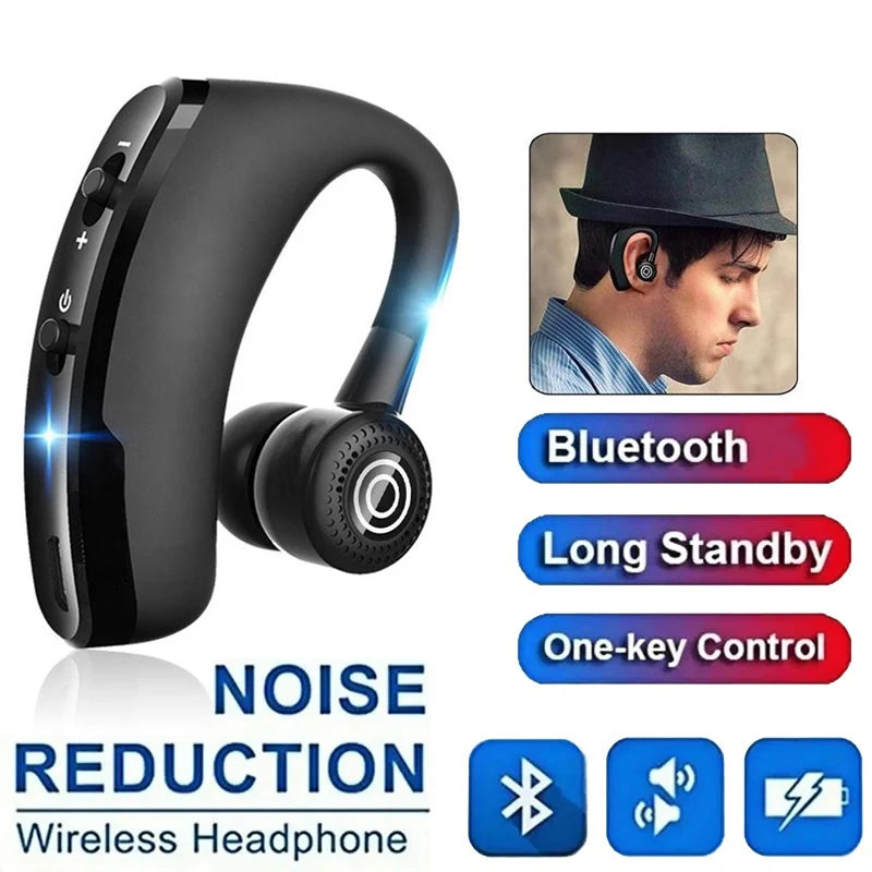 Wireless Headphone Bluetooth 4.2 Headset With HD Microphone Handsfree Noise Canceling Earphones For iPhone Xiaomi Realme Huawei