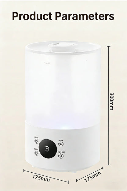 4L Large Capacity Air Humidifier with Remote Control Timer Plant Mist Aroma Diffuser for Home Office - Humidifier
