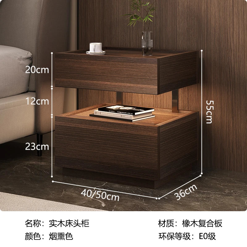 Simple European Bedside Table Classic Storage Luxury Trendy Night Table Modern Premium Comodini Camera Letto Bedroom Furnitures