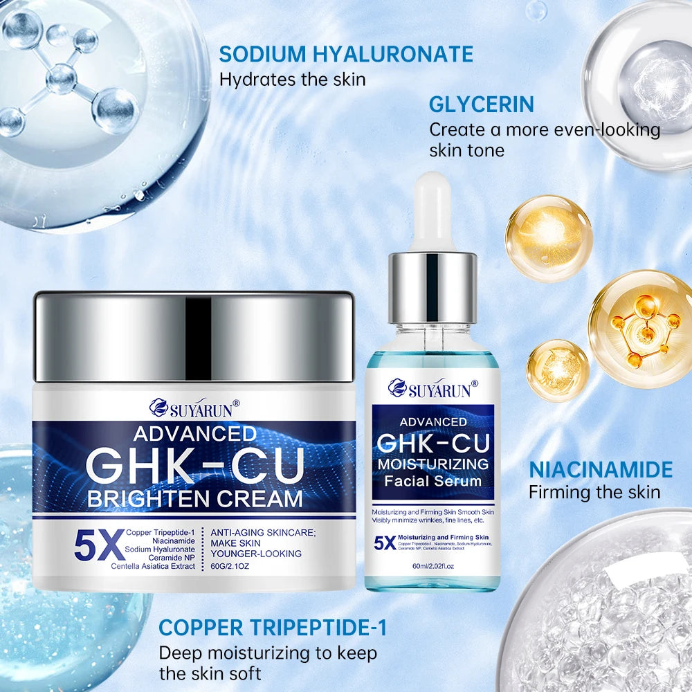 Suyarun GHK Cu Cream And Serum Anti Aging Facial Moisturizer For Women