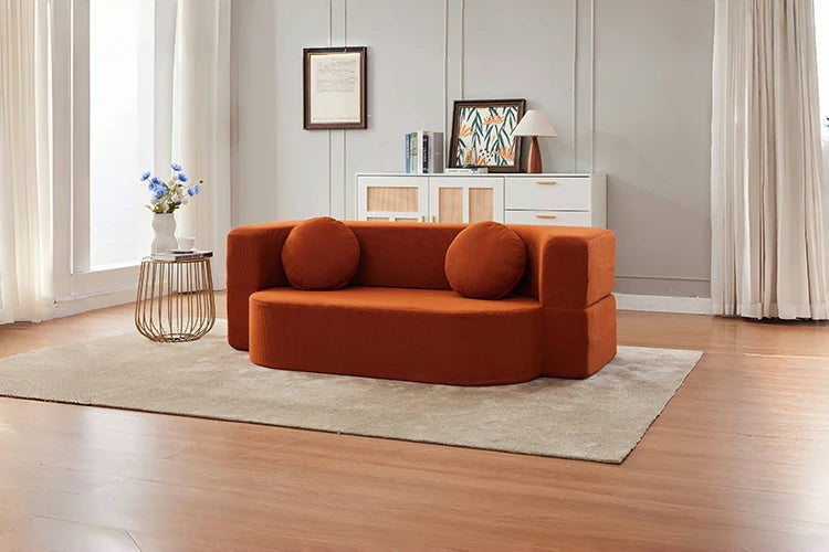 Classic French Living Room Sofas Boneless Modular Retro Glam Living Room Sofas Bedroom Universal Canape Compressé Home Furniture