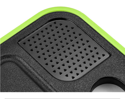 Double-side Cutting Board With Defrosting Function  Chopping Board  Kitchen  Grinding Cutting Board With Knife Sharpener