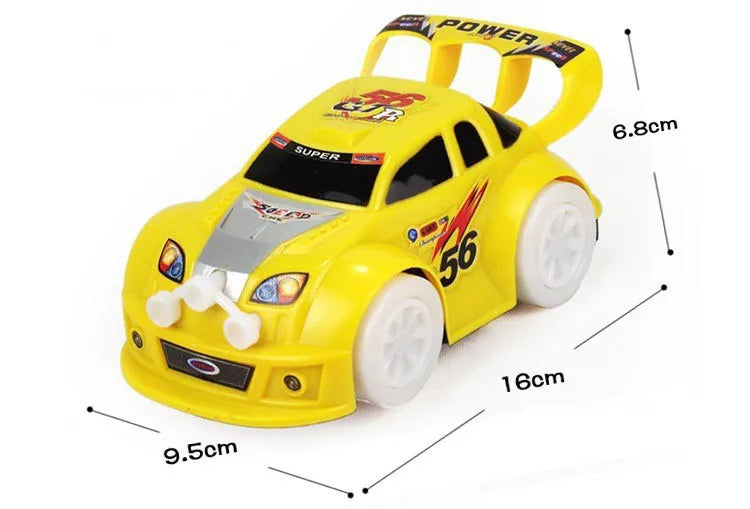 Cool Electric Steering Model Music Lights Dazzling Toy Car Boy Birthday Best Gift