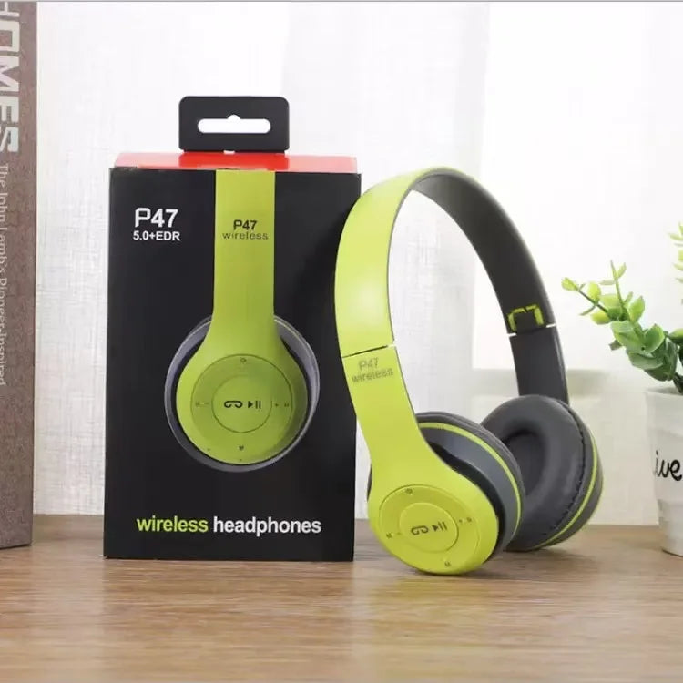 Wireless Headphone 5.3 Bluetooth-Compatible Headsets HiFi Stereo Foldable For All Smartphone with Microphone Support SD Card
