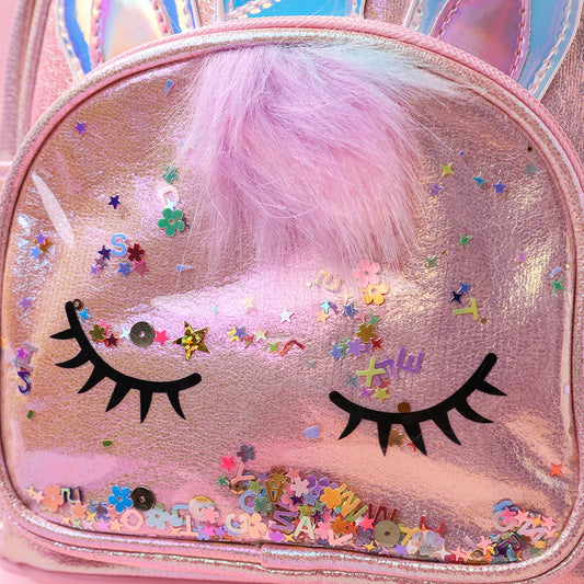 Sequin Unicorn Cute PU and Plush Children's Student Backpack Cartoon Fashion Kids School Bag Cartoon Princess Girls Backpacks