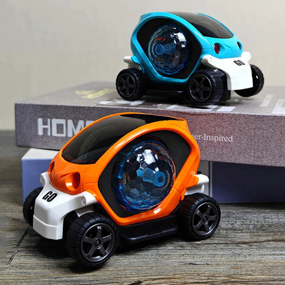 Cool Electric Steering Model Music Lights Dazzling Toy Car Boy Birthday Best Gift