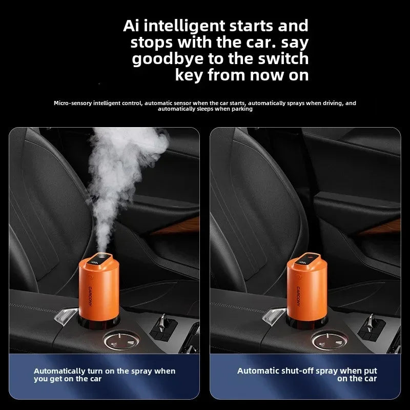 Car Humidifier 2000mAh Built-in Battery Wireless Use Antibacterial Air Purifier Aroma Essential Oil Diffuser Home High Quality