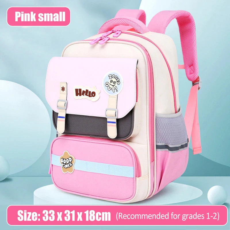 Primary school student backpack boy backpack children&