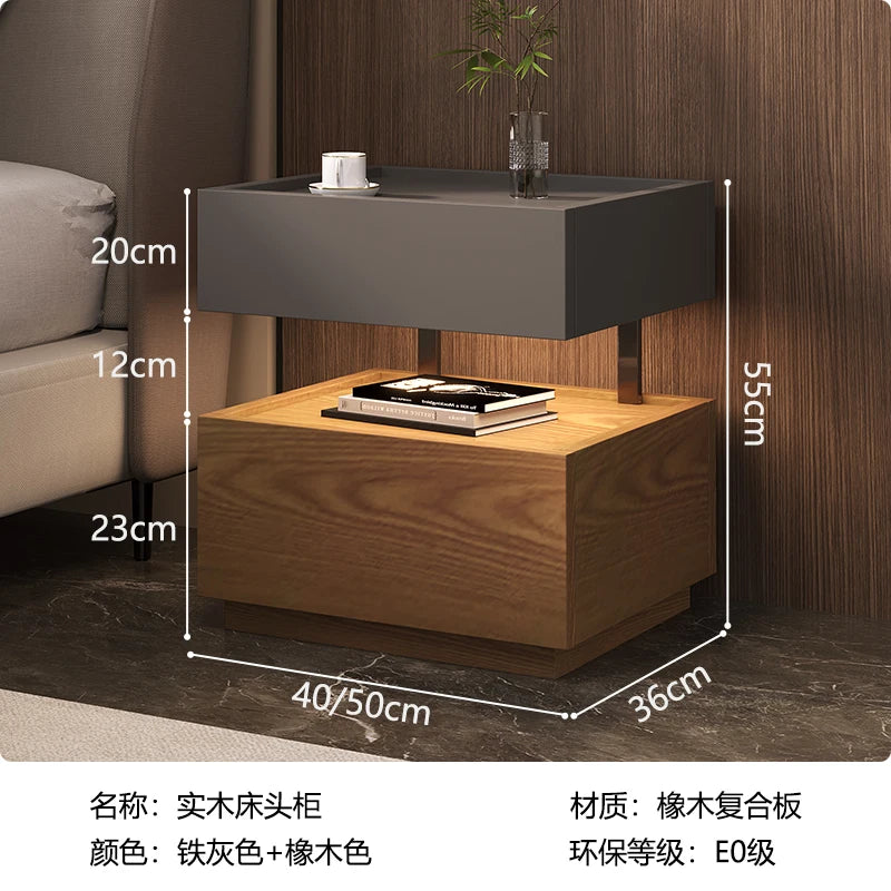 Simple European Bedside Table Classic Storage Luxury Trendy Night Table Modern Premium Comodini Camera Letto Bedroom Furnitures