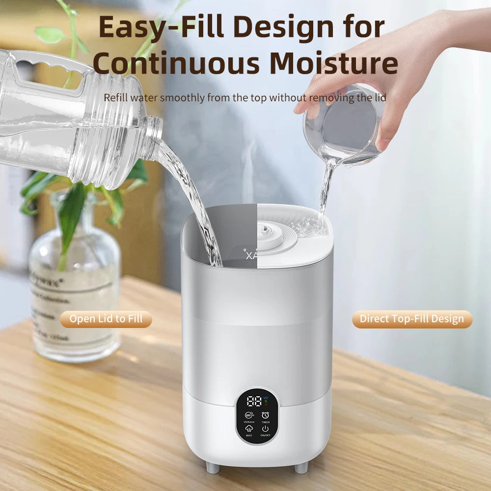 4L Air Humidifier Portable Small Aroma Diffuser 2 Spray Ports Large Capacity usb umidificador Home UV sterilization Humidifier