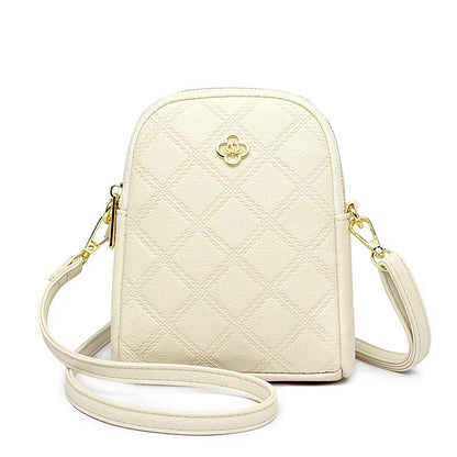 Fashion Women Shoulder Bags High Quality Leather Crossbody Bag Small Purse Simple Design Ladies Solid Color Messenger Sac A Main