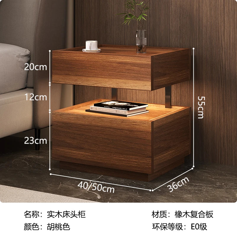 Simple European Bedside Table Classic Storage Luxury Trendy Night Table Modern Premium Comodini Camera Letto Bedroom Furnitures
