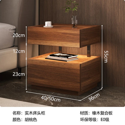 Simple European Bedside Table Classic Storage Luxury Trendy Night Table Modern Premium Comodini Camera Letto Bedroom Furnitures