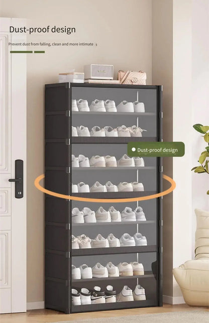 Shoe Rack Multilayer Shoe Cabinet Dustproof Transparent Design Small Spaces Spacious Storage Organizer Shelf for Shoes Storage