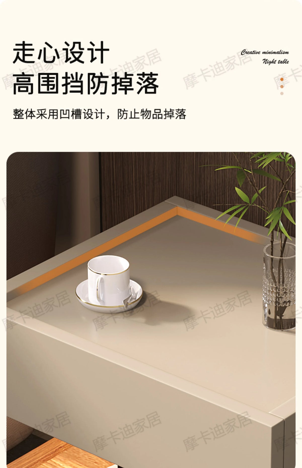 Simple European Bedside Table Classic Storage Luxury Trendy Night Table Modern Premium Comodini Camera Letto Bedroom Furnitures