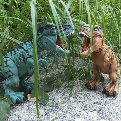 Large Size Electric Dinosaur Toy Walking with Spraying & Egg-Laying Features Sounds Lights Mechanical Movements for Kids
