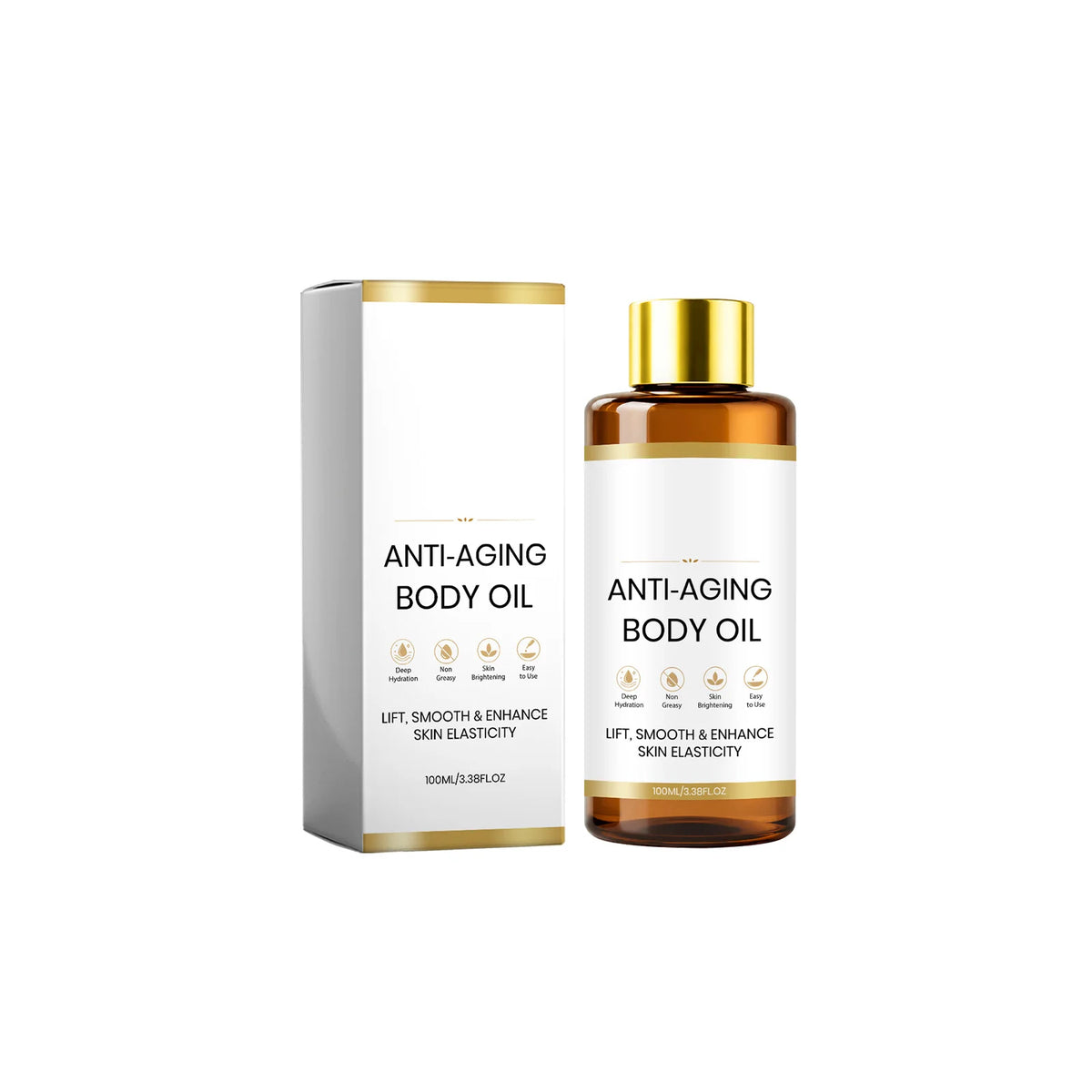 Revitalizing Body Oil Improve Dull Skin Boost Skin Elasticity Brightening Lightweight Fast Absorbing Hydrating Body Massage Oil