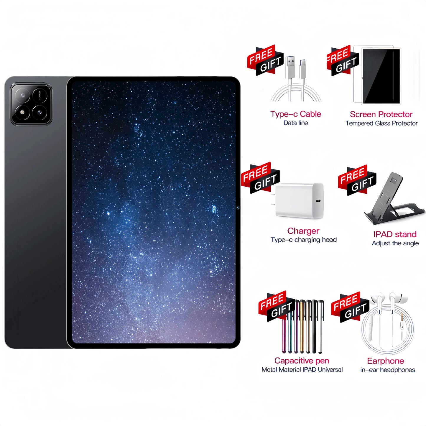 2025 Global Version PAD 7S Pro Snapdragon 8GEN3 Android 14 Tablet 11 Inch HD 22 GB+2 TB 20000 mAh 5G Dual SIM Wifi Tables PC